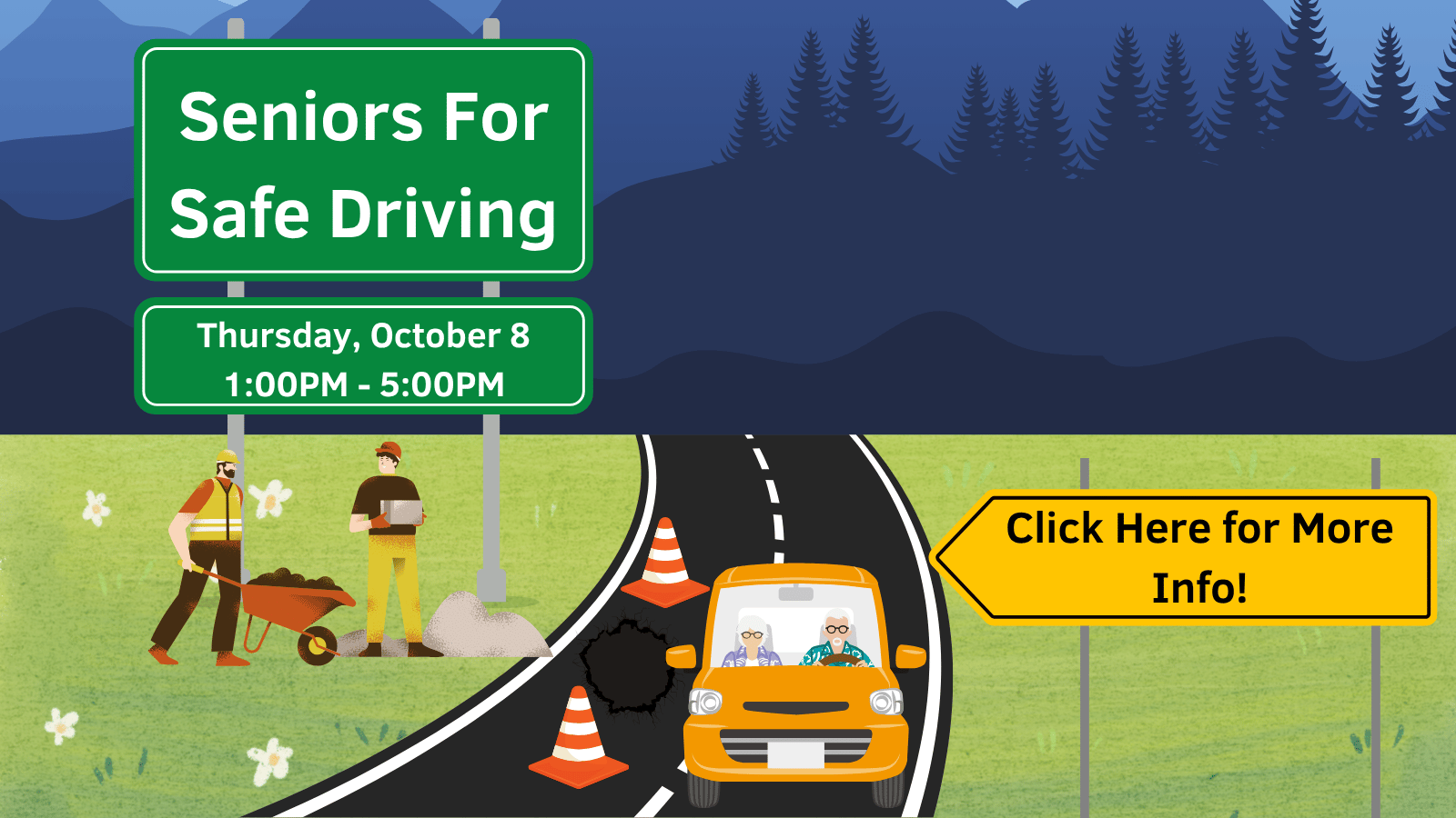 Seniors can take this class and get a discount on your car premium!