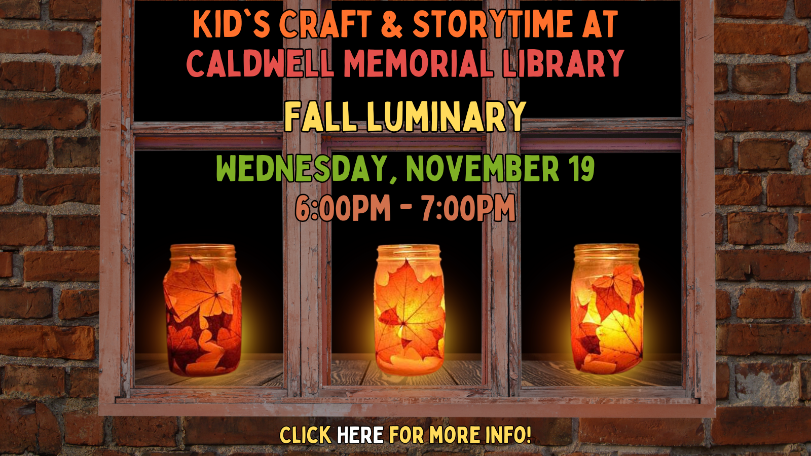 Please stop by! Miss Jenn is a wonderful storyteller and the craft is so cute! Derry isn't that far away, I promise!