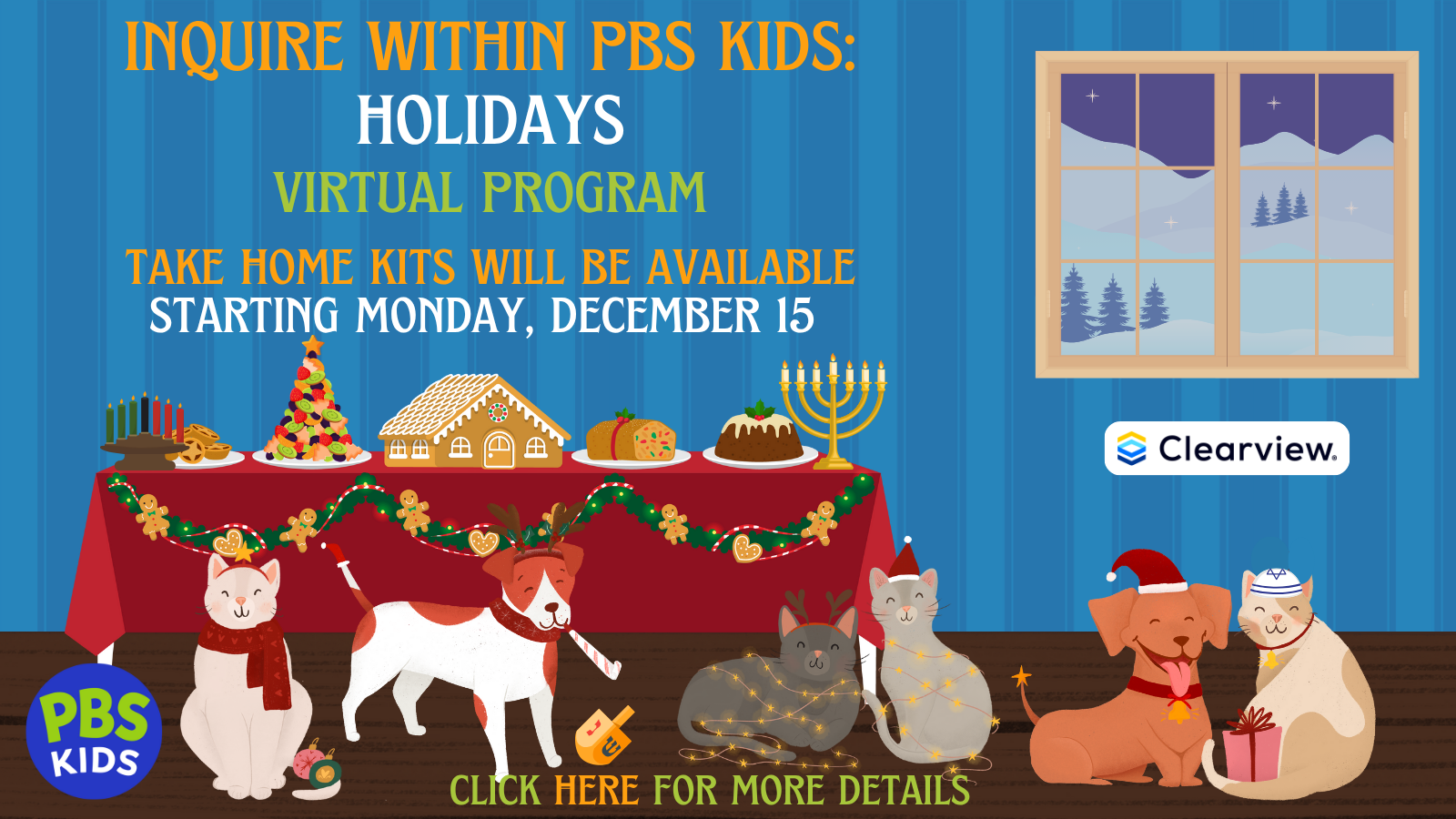 No matter what you celebrate in December, try to have a joyous time!