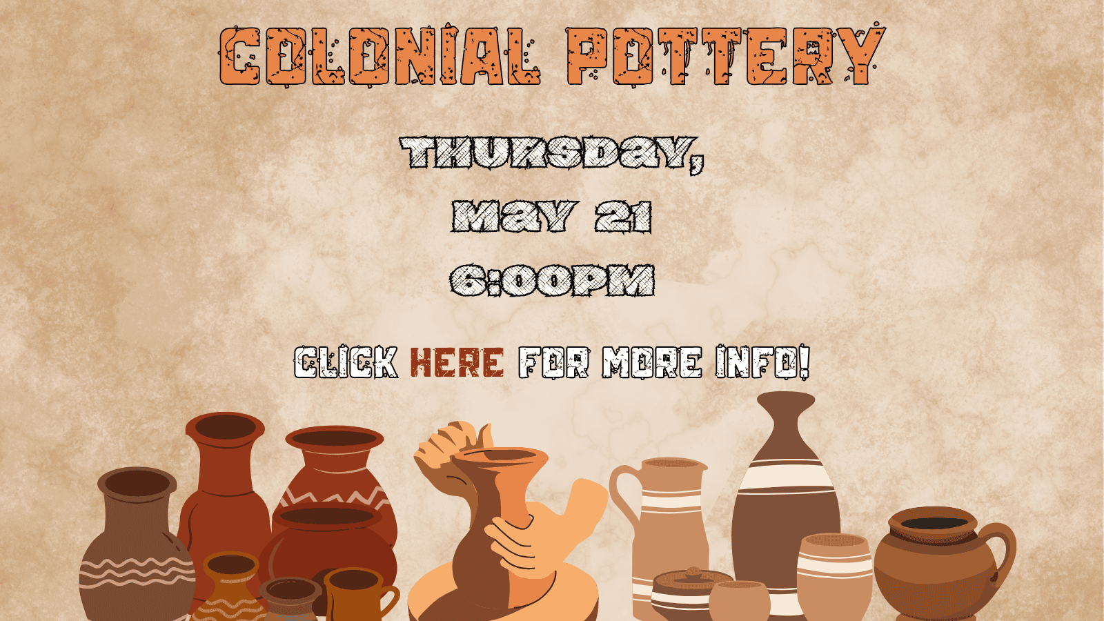 Learn about the pottery techniques used in the Colonial Era!
