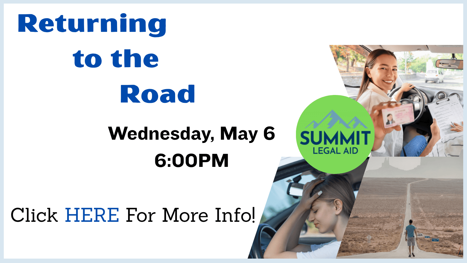 Learn how you can legally return to driving in this informative session