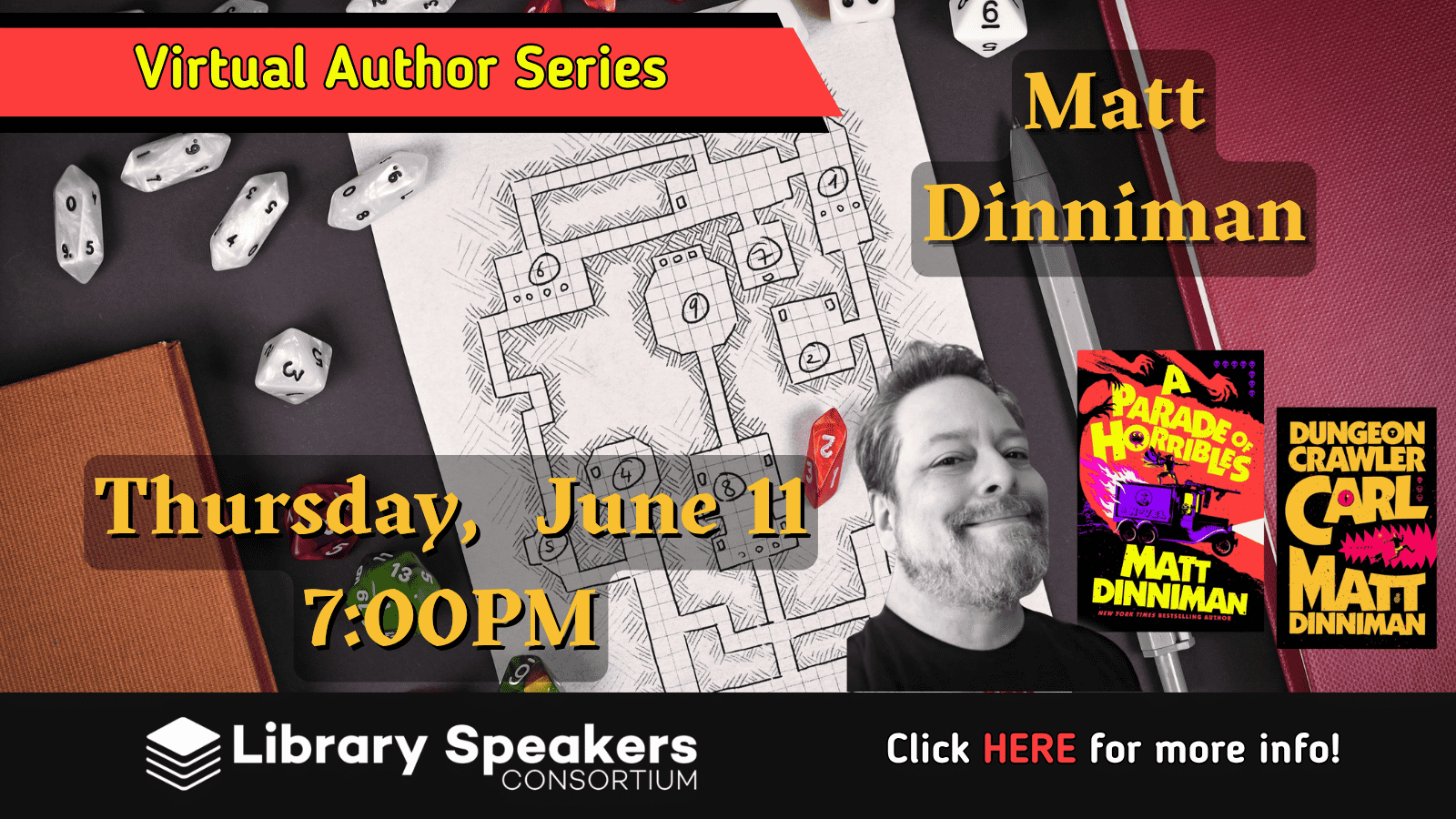 It's the author of Dungeon Crawler Carl!!!!! How cool is that?! It's the author of Dungeon Crawler Carl!!!!! How cool is that?!
