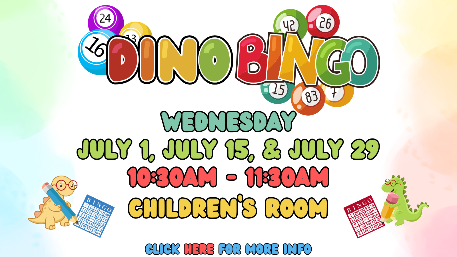 Bingo the Dino has a ring to it, don't it?