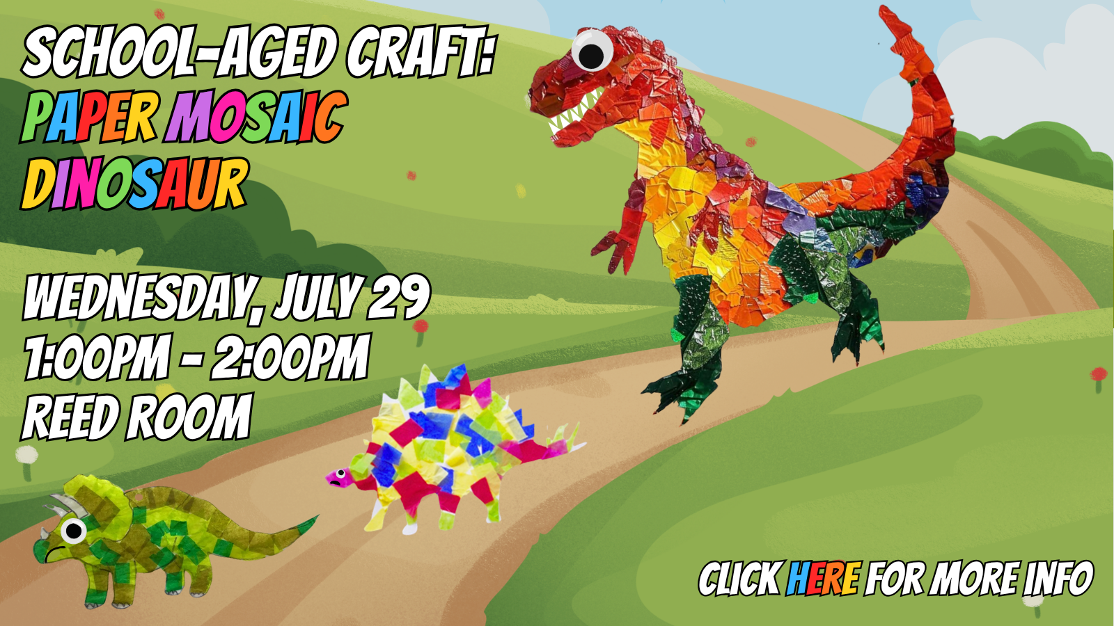 Don't walk, RUN to the library to make this excellent dino craft!