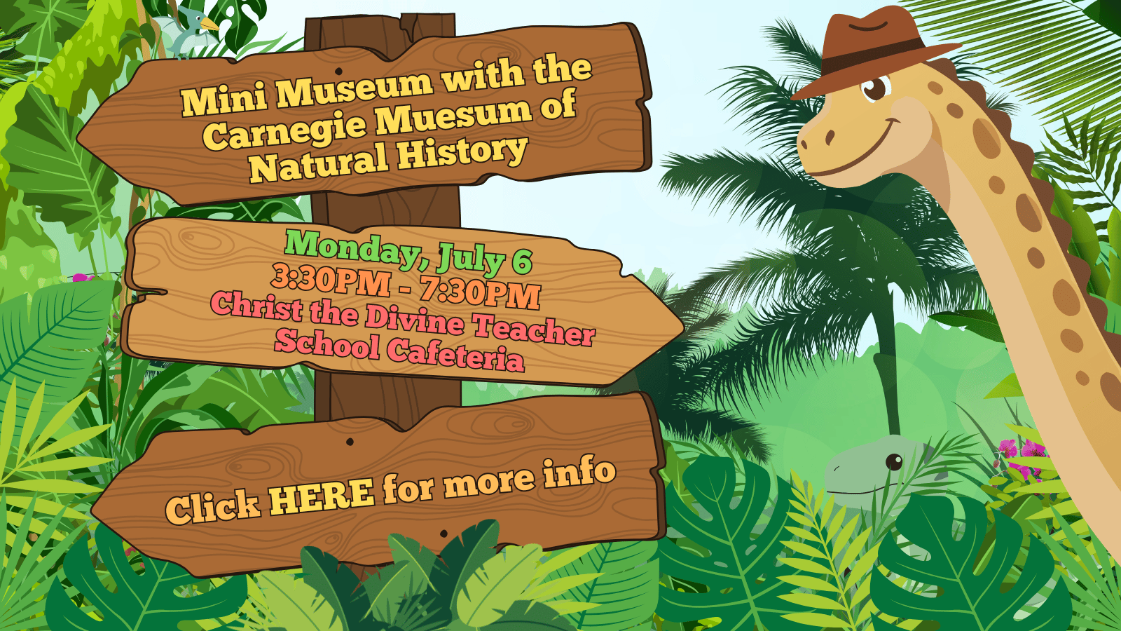 Learn about fossils, dinos, botany, & more!