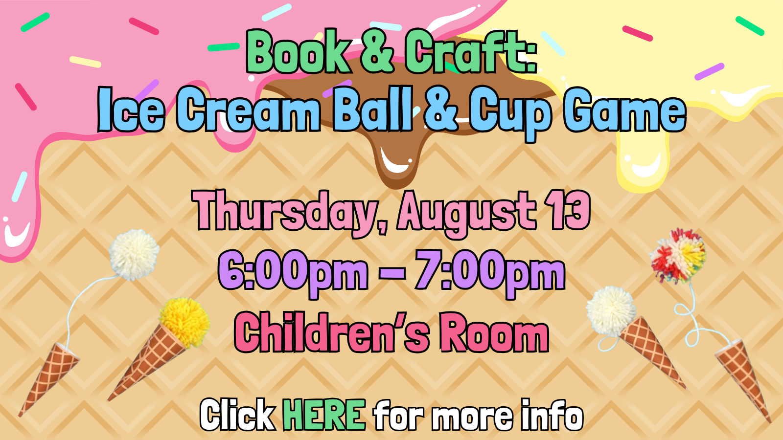 Have fun making pompoms! Make sure to make them colorful!