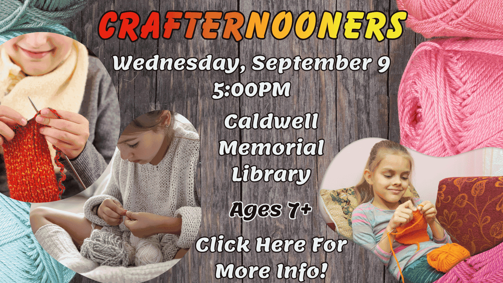 Learn how to crochet and/or knit! It's all the rage these days!