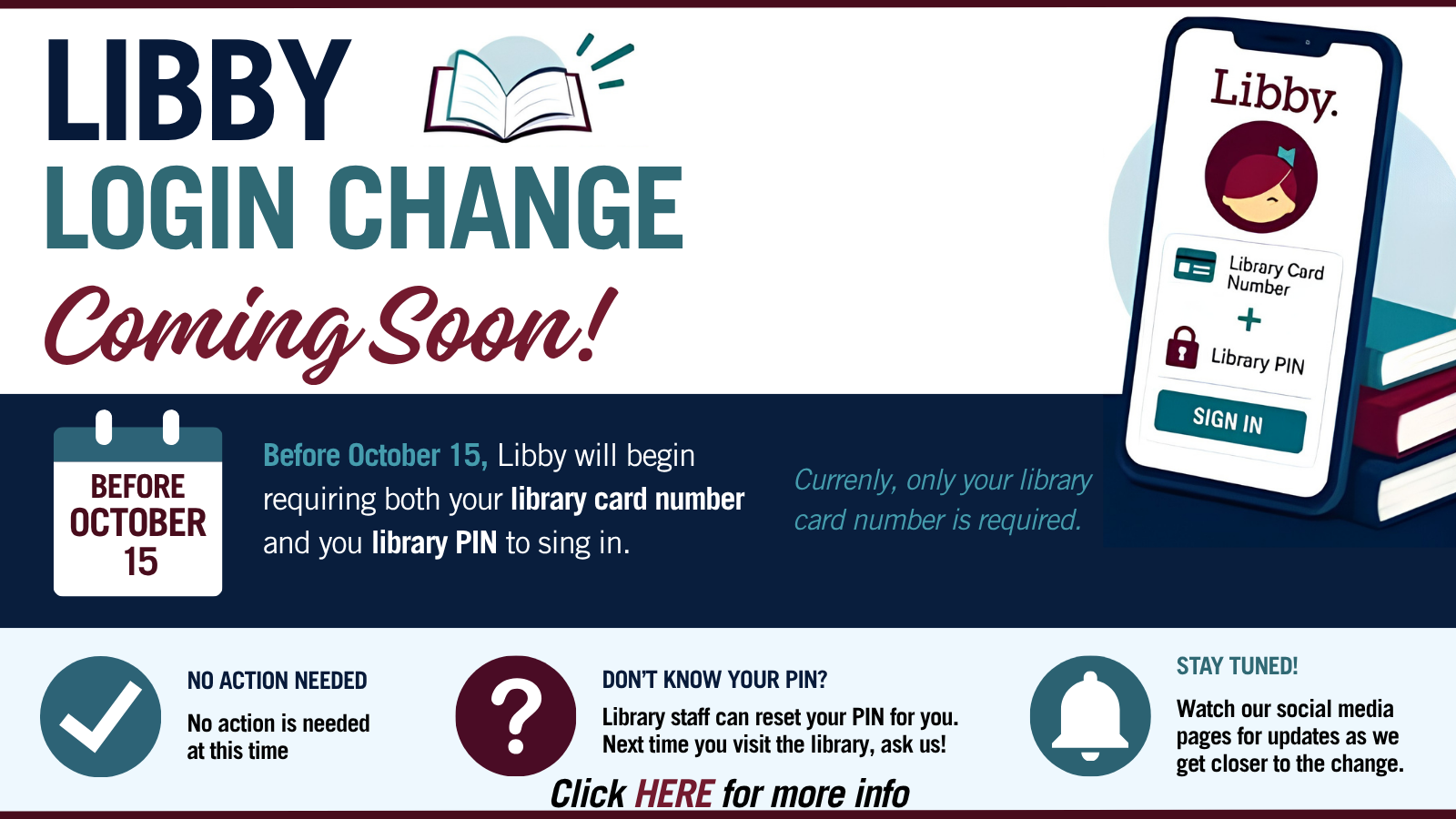 Click HERE for more info on the changes for Libby!